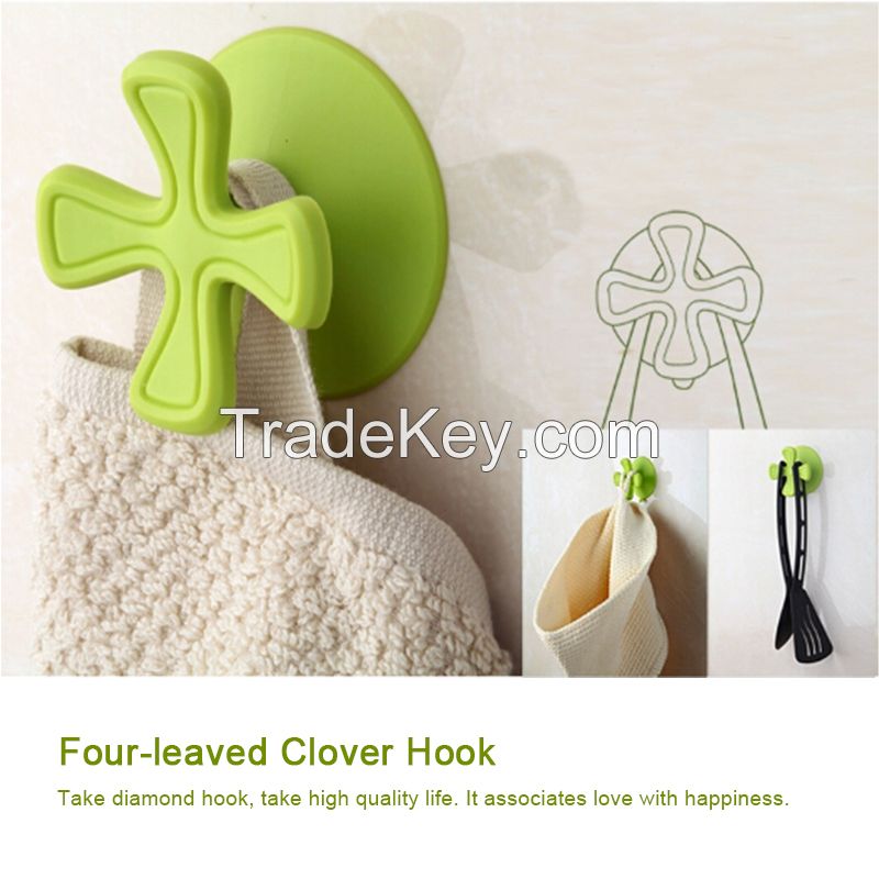 TPU Four-leaved Clover Suction Hooks