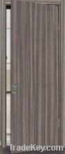 Reinforced single solid panel wooden door