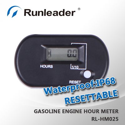 LCD Hour Meter for Marine , ATV , Motorcycle , Snowmobile , jet ski, tiller, lawn mower, trencher, chiper, runleader