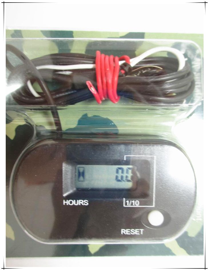 RL-HM025 Resettable Waterproof Inductive Hour Meter For Gasoline Engine,Turf rakes,Motorcycle,Snowmobile,aerator,log splitters