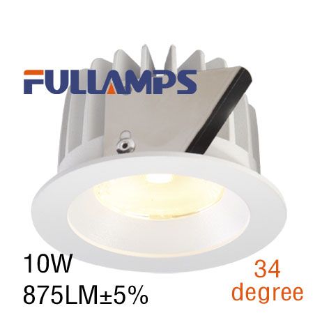 Aluminum housing COB 10W recessed ceiling down lamp