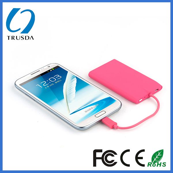 3000mAh rechargeable power bank for smart phone