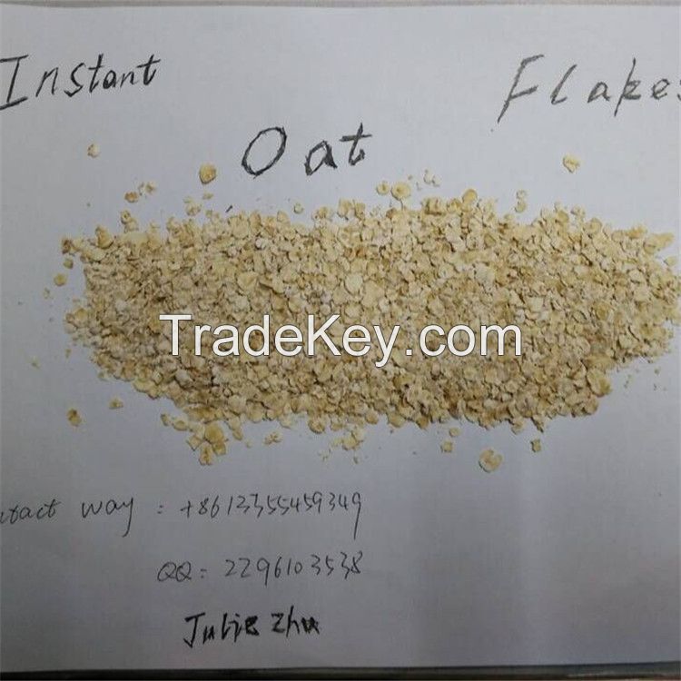 Instant oat flakes