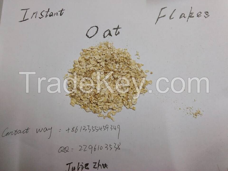 Instant oat flakes