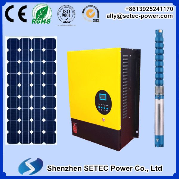 Three phase AC Solar Pumping System with MPPT to drive Water