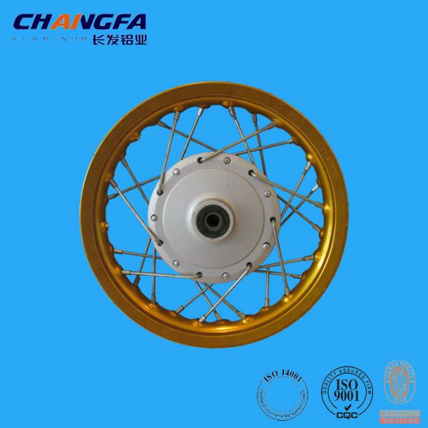 Aluminum motorcycle wheel rim