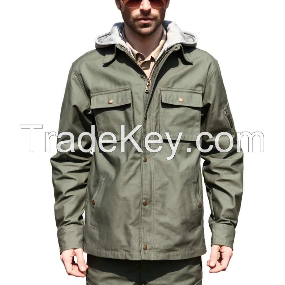 Seibertron Men Tactical Hooded Jacket