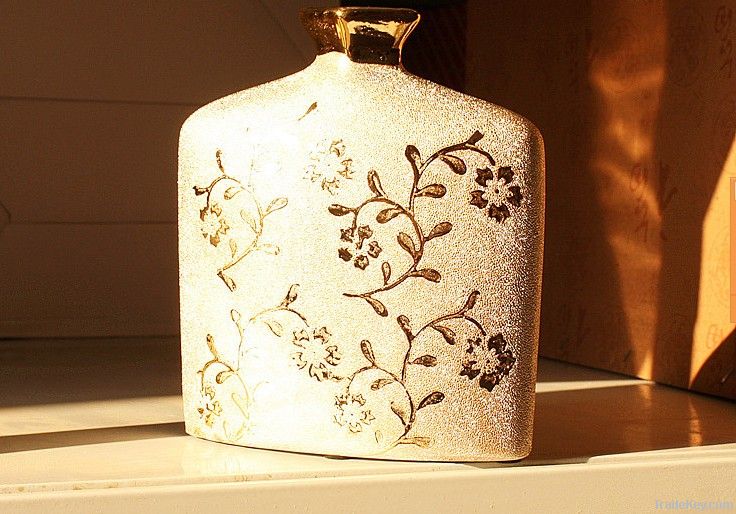 vintage style bag ceramic vase , home decorations