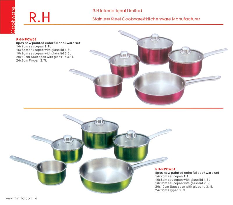 Stainless steel cookware set