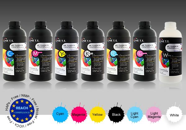 UV Curable Ink for Epson DX4 DX5 DX6 DX7 ( Ink Total Solution)