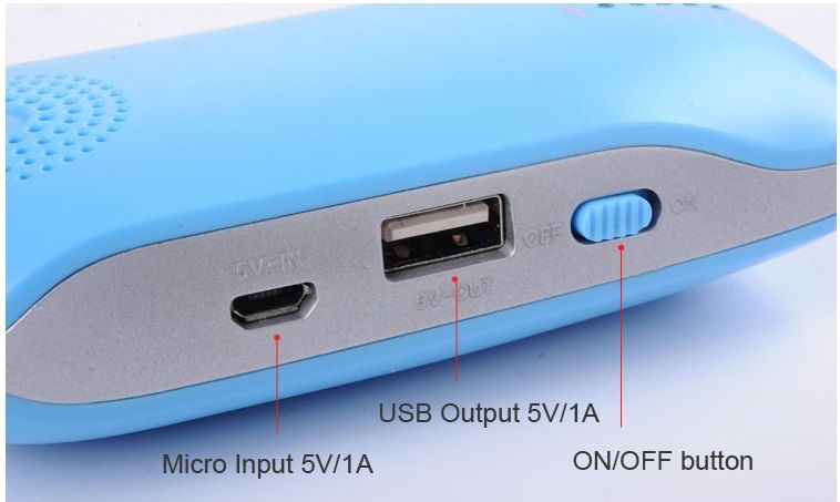 powerbank with bluetooth speaker