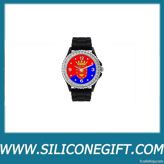 silicone iceeful watch , world cup colorful watch