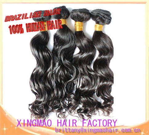 Factory price AAAAAA grade loose wave Brazilian virgin hair weave