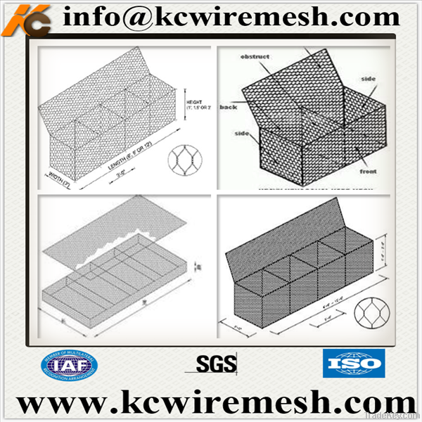 Gabion boxes/gabion baskets/gabion cages/gabion mattress/reno mattress