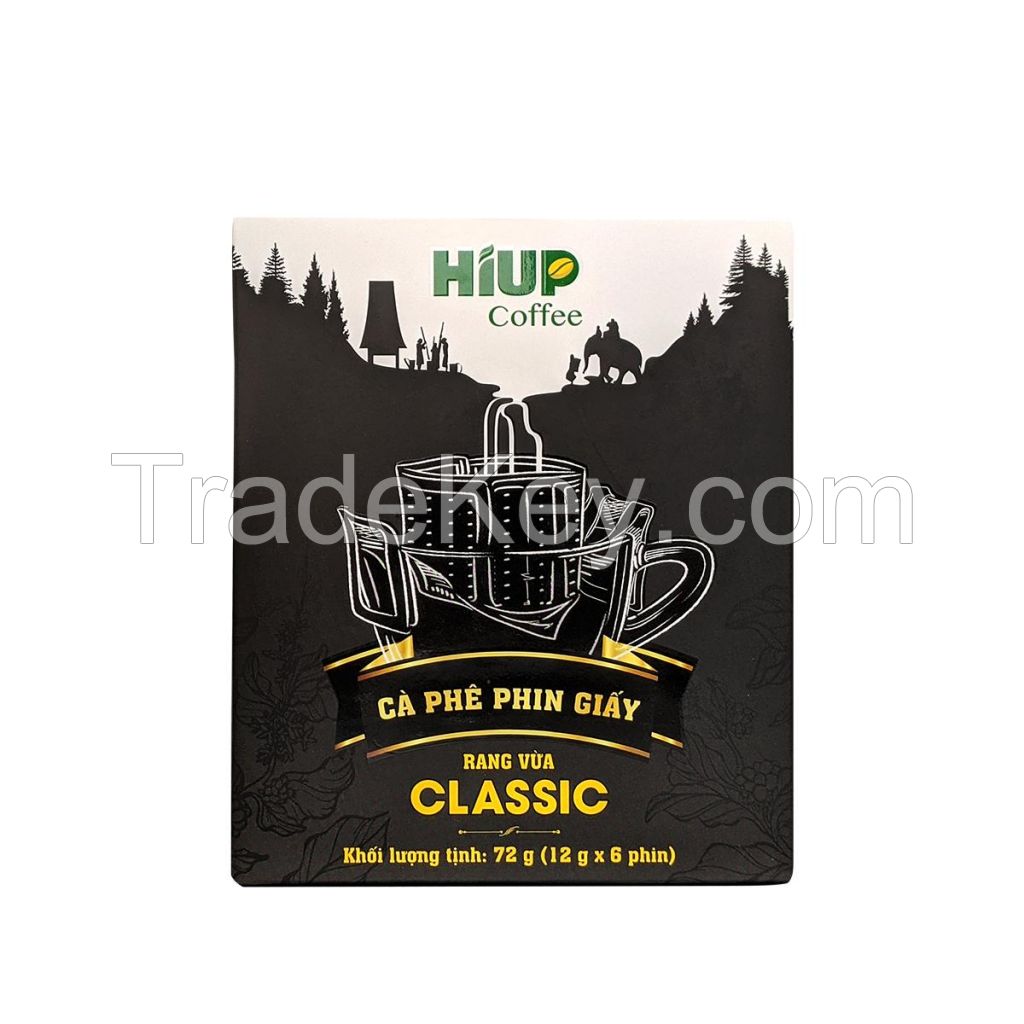 Hiup Coffee Drip Coffee Filter 12gr x 6 filter each box From Vietnamese lover coffee