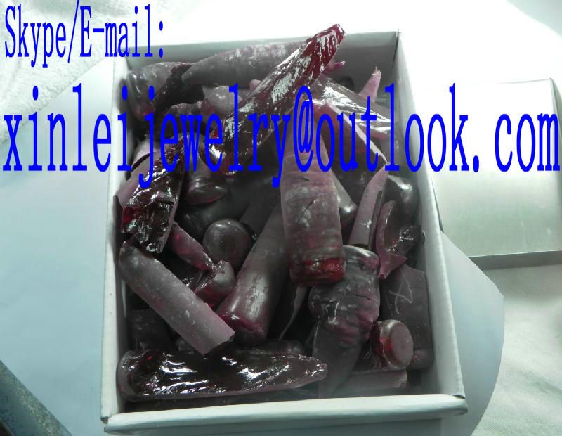 Corundum scrap material Grade C F raw material rupture Ruby material