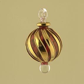 Blown Glass Egyptian Christmas Ornament