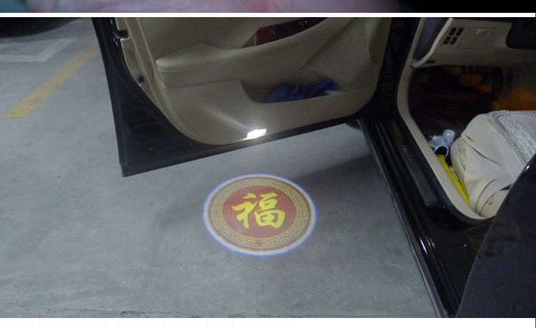 2X Latest LED Car door laser projector ghost Logo Shadow light for TOYOTA