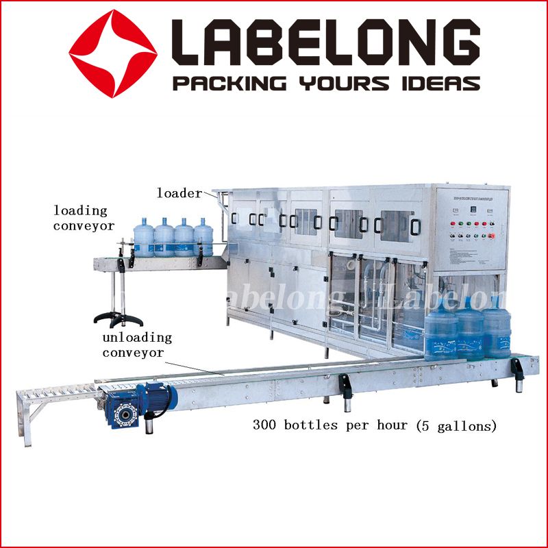 5 Gallon Barrel Bottle Water Filling Production Line