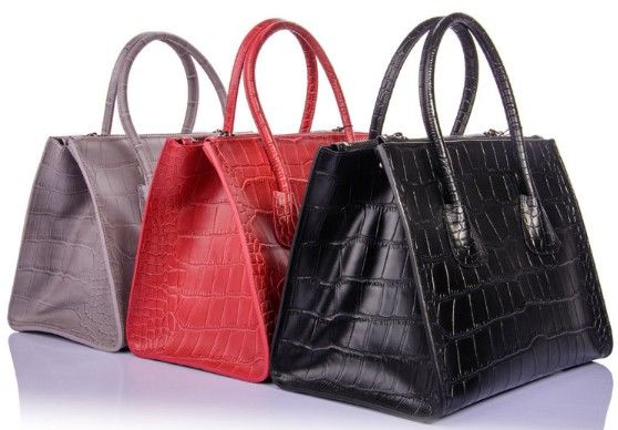 2013 Gordon Deall First Layer Genuine Cow Leather ZipperClaspHandbag Red, Black, Grey G058