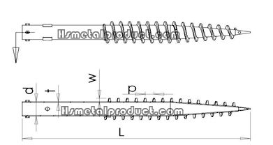 Ground screw pile