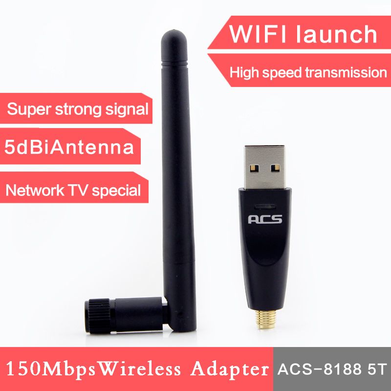 81885T 802.11 b/g Mini 150M WiFi USB Wireless Network Card LAN Adapter with 2dbi Antenna (SMA Connector)