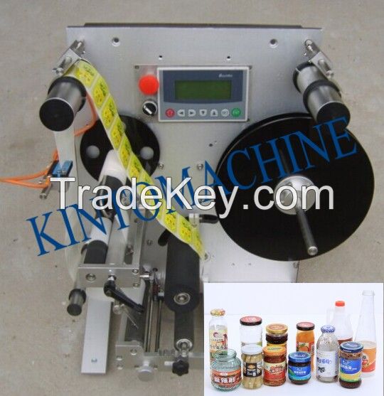 Semi-auto round bottle labeling machine