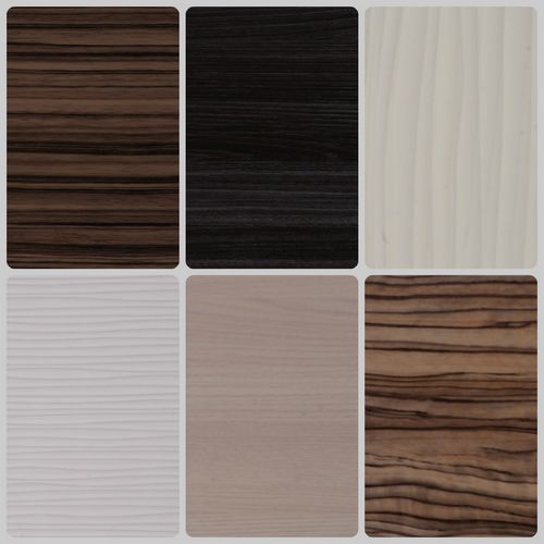 PVC wood grain vacuum press film for furnitures, doors, kitchen  cabinets