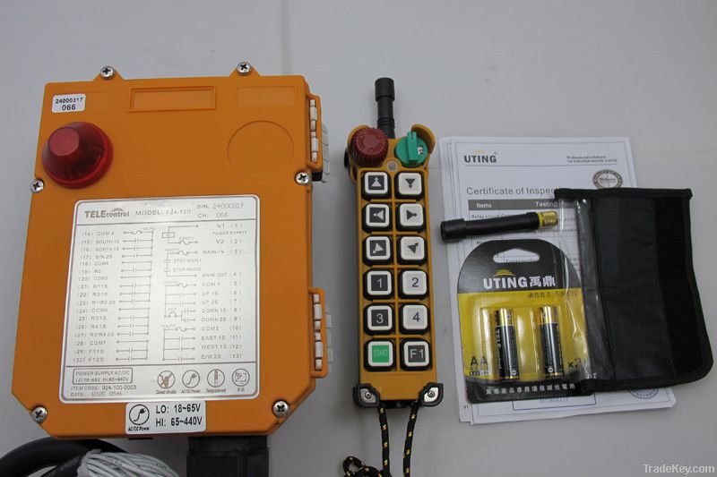 Industrial wireless crane remote control