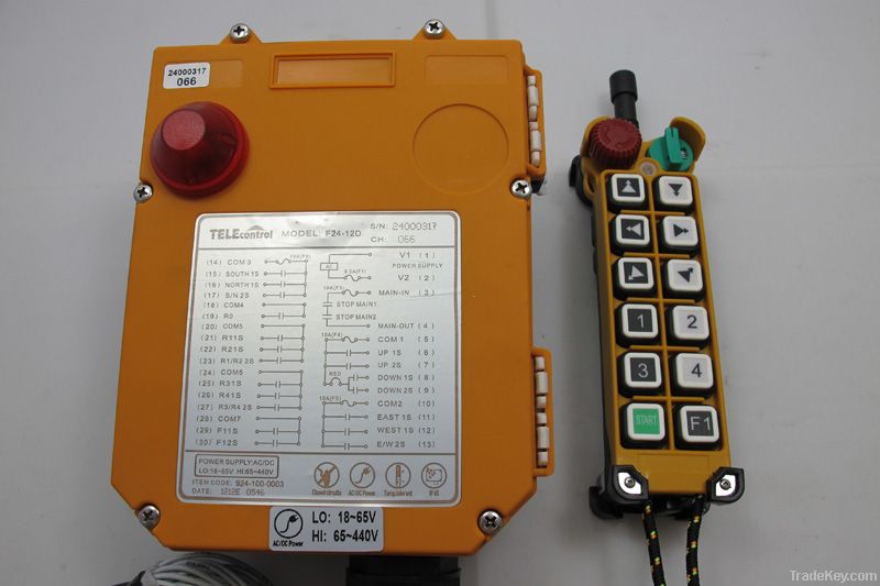 Industrial wireless crane remote control