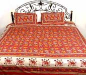 Sanganeri Print Bed Sheets