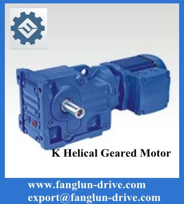 K series gear motor-helical reducer