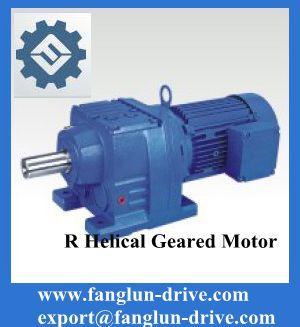 R series helical geared motor