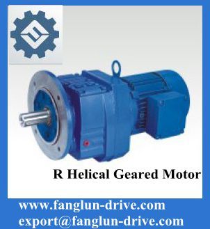 R series helical geared motor