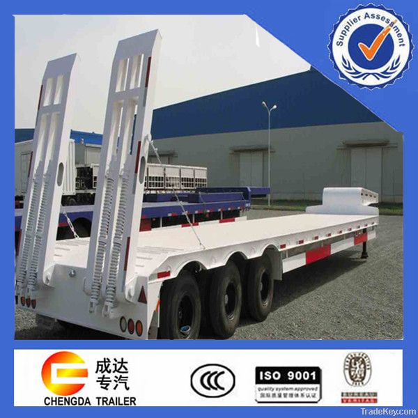 3 axle low  bed semi trailer