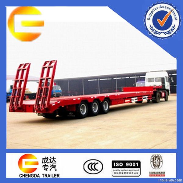 3 axle low  bed semi trailer