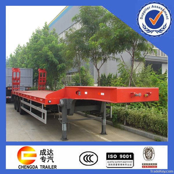 3 axle low  bed semi trailer