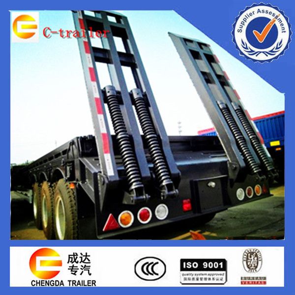 3 axle low bed semi trailer