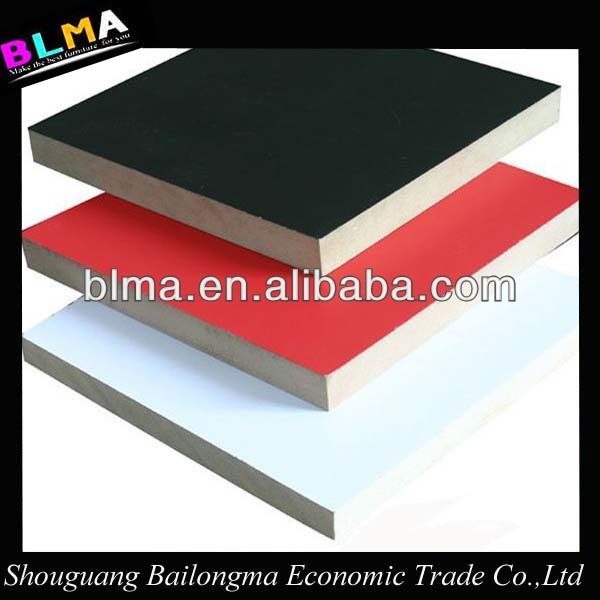 16mm MDF, 16mm melamine mdf, woodgrain melamine and solid color mdf for decorations  