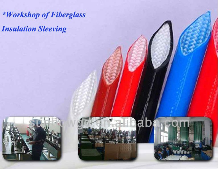 H Class High Temperature Flame Retardant Silicone Fiberglass Sleeve