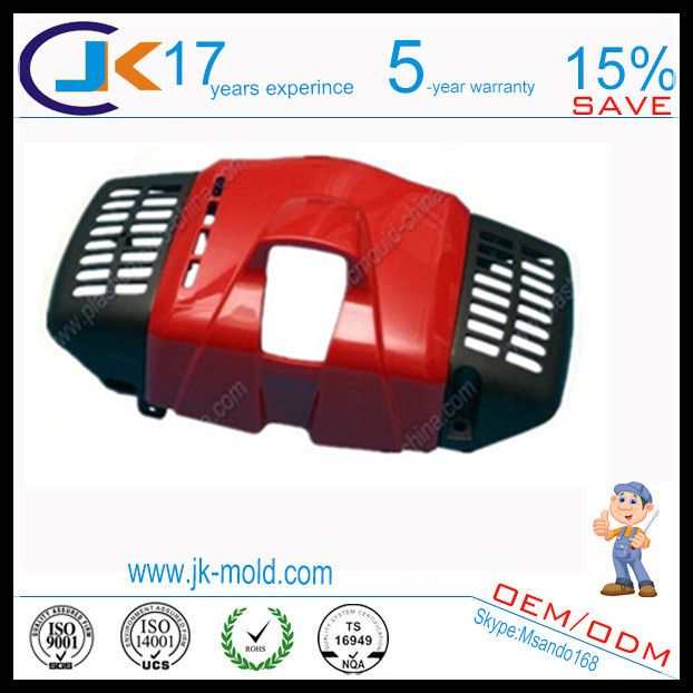 Two shot mold design for plastic auto cover