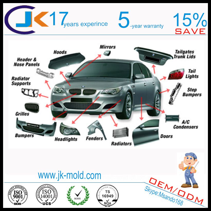 Two shot mold supplier for auto precise plastic part