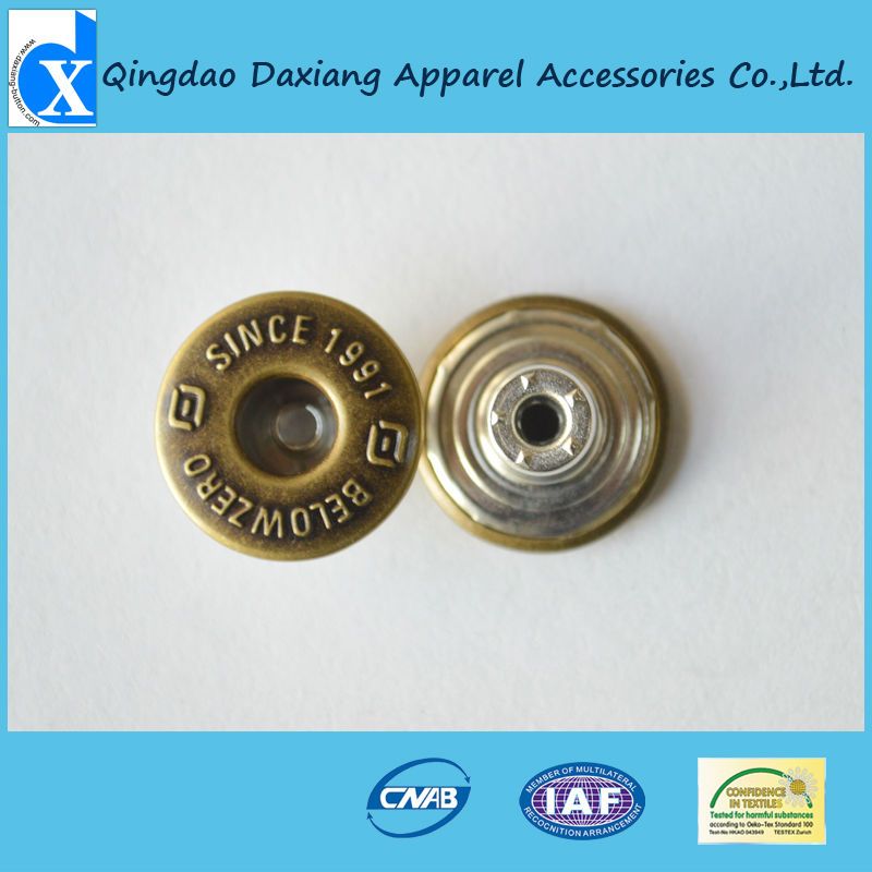 fashion anti-brass jeans buttons