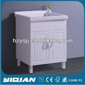 Popular Mirror Bathroom Cabinet White PVC Bathroom Vanity