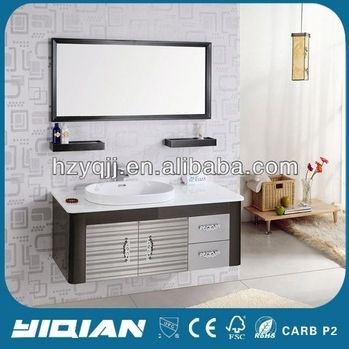 Large Design Stainless Steel Bathroom Vanity Cabinet with Mirror