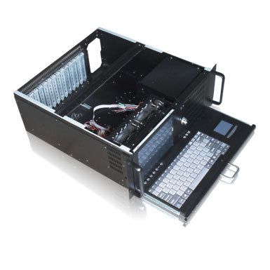 4u all in one industrial computer chassis with LCD