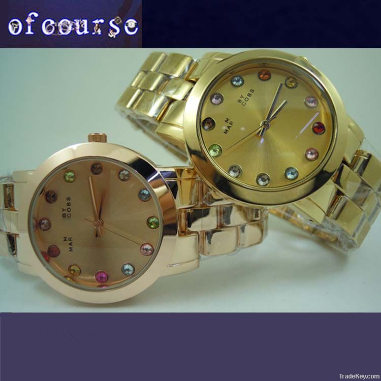 hot selling ladies watch rhinestone dial  luxury  watch logo