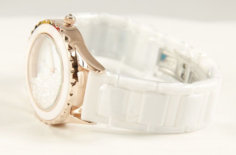 Luxury Sapphire Crystal Ceramic Watch for Lady