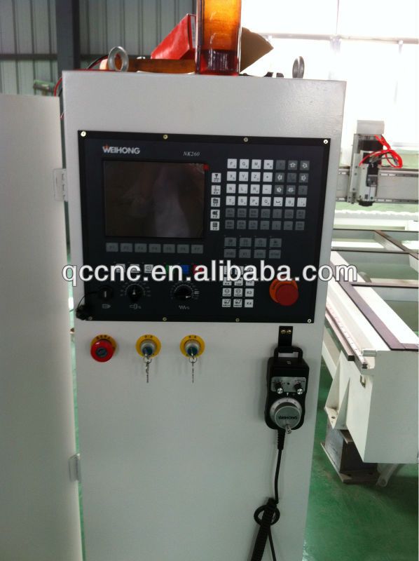 China Jinan INtech cnc router machine with stepper motor and 3kw water cooling spindle