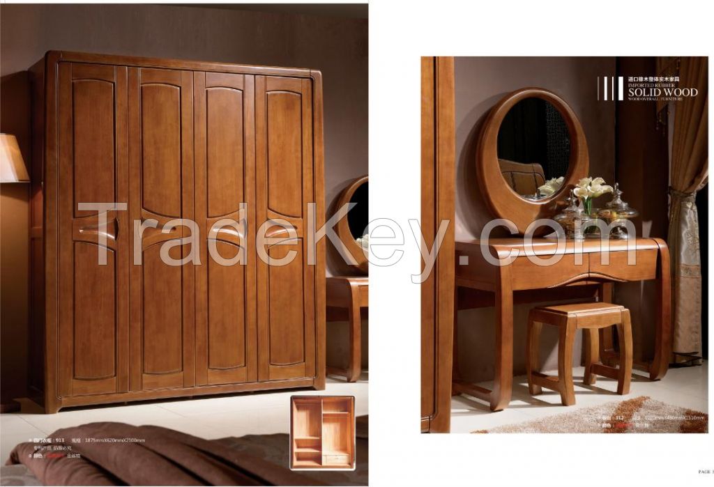 solid wood furniture, bedroom suite, drawing/dinning room suite, wardrobe, chest of drawer, bedside cabinet, bookcase, wine chest, filing cabinet, double bed , desk, tea/coffee table, dressing table, wooden arms sofa, chair, dress case book shelf , wine r